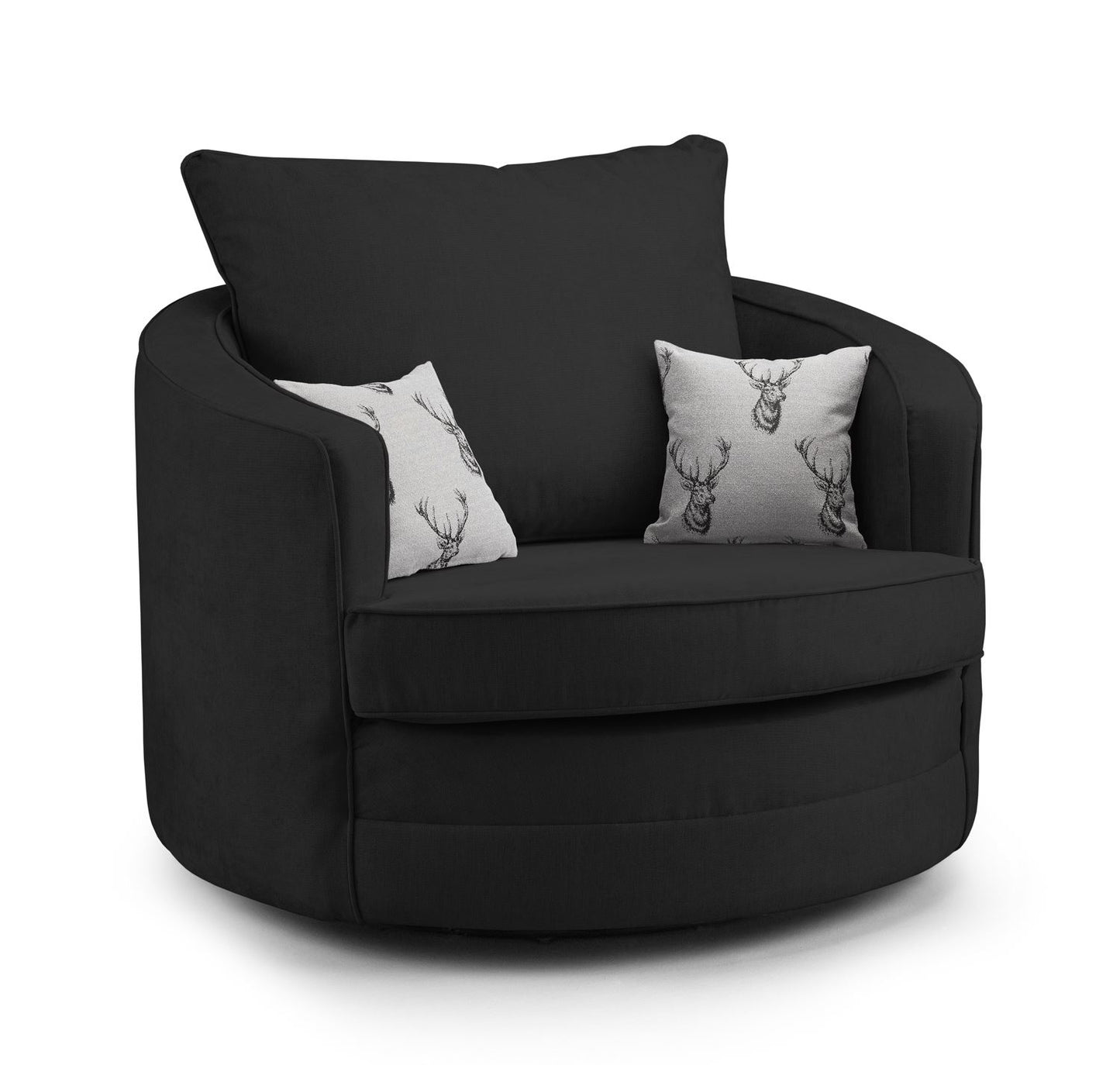 Vespa Sofa Black Swivel Chair