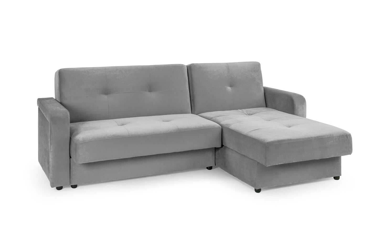 Kira Sofabed Plush Grey Universal Corner