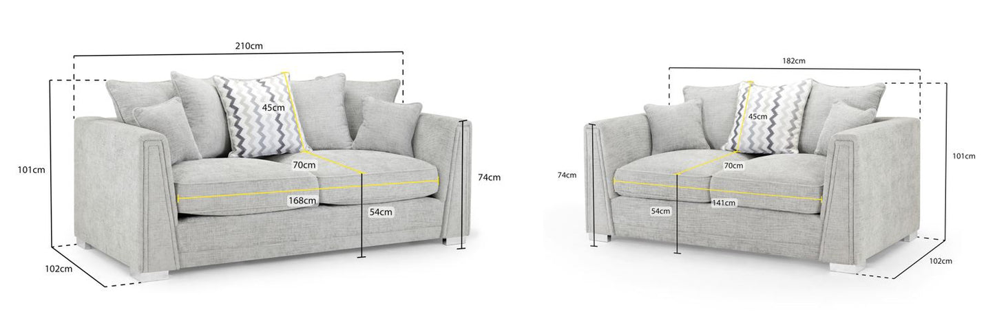 Statton Sofa Grey 3+2 Set