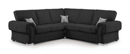 Vespa Fullback Sofa Black Large Corner