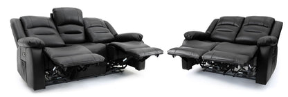 Alto Electric Recliner Sofa Black 3+2 Set