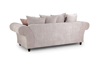 Florence Chesterfield Sofa Beige 3 Seater