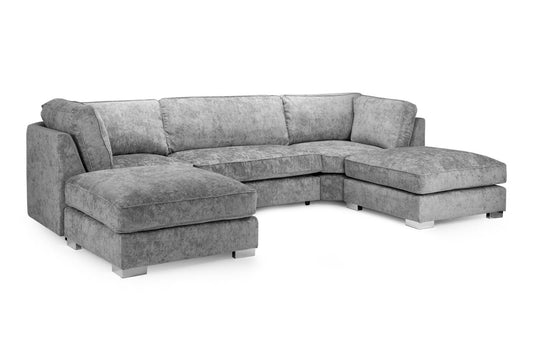 Bishop Fullback Sofa Platinum U Shape Corner