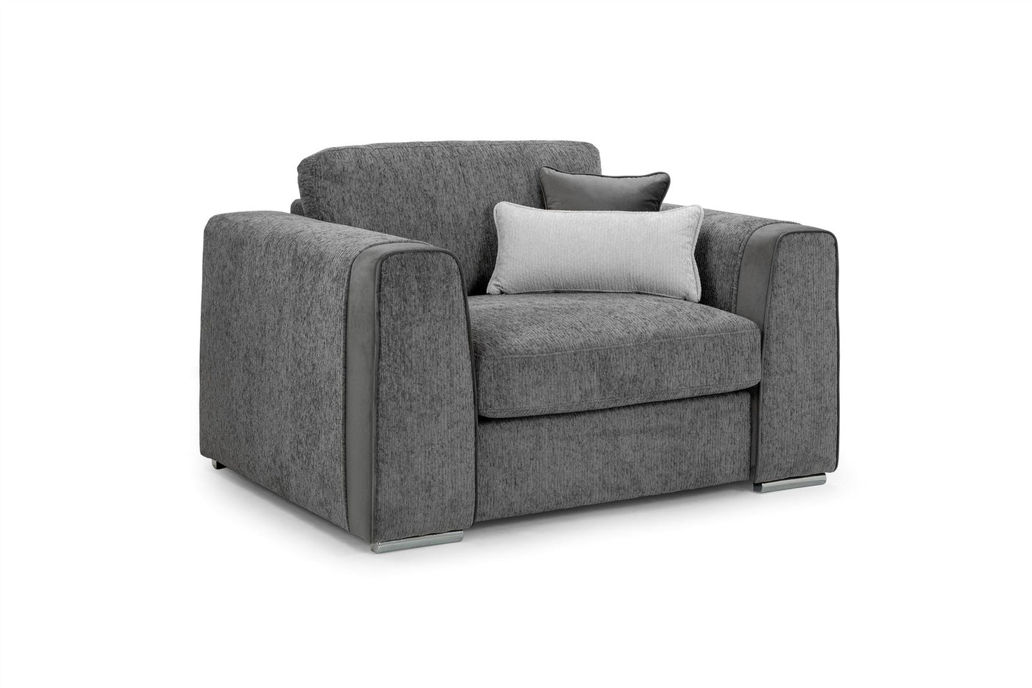 Naples Sofa Grey Armchair