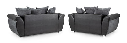 Shani Sofa Black/Grey 3+2 Set