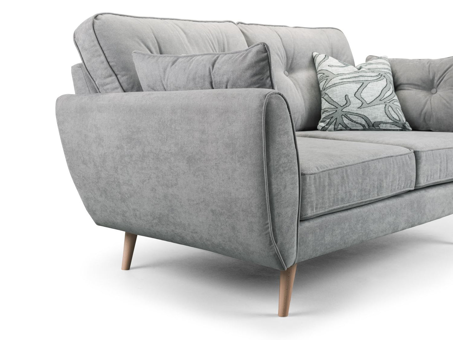 Zara Sofa Grey Large Corner