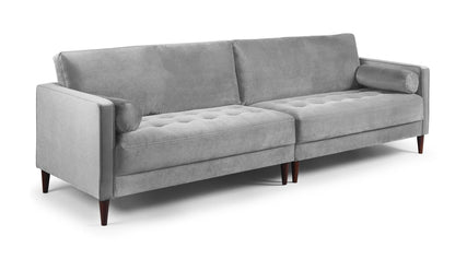 Herald Sofa Plush Grey 4 Seater