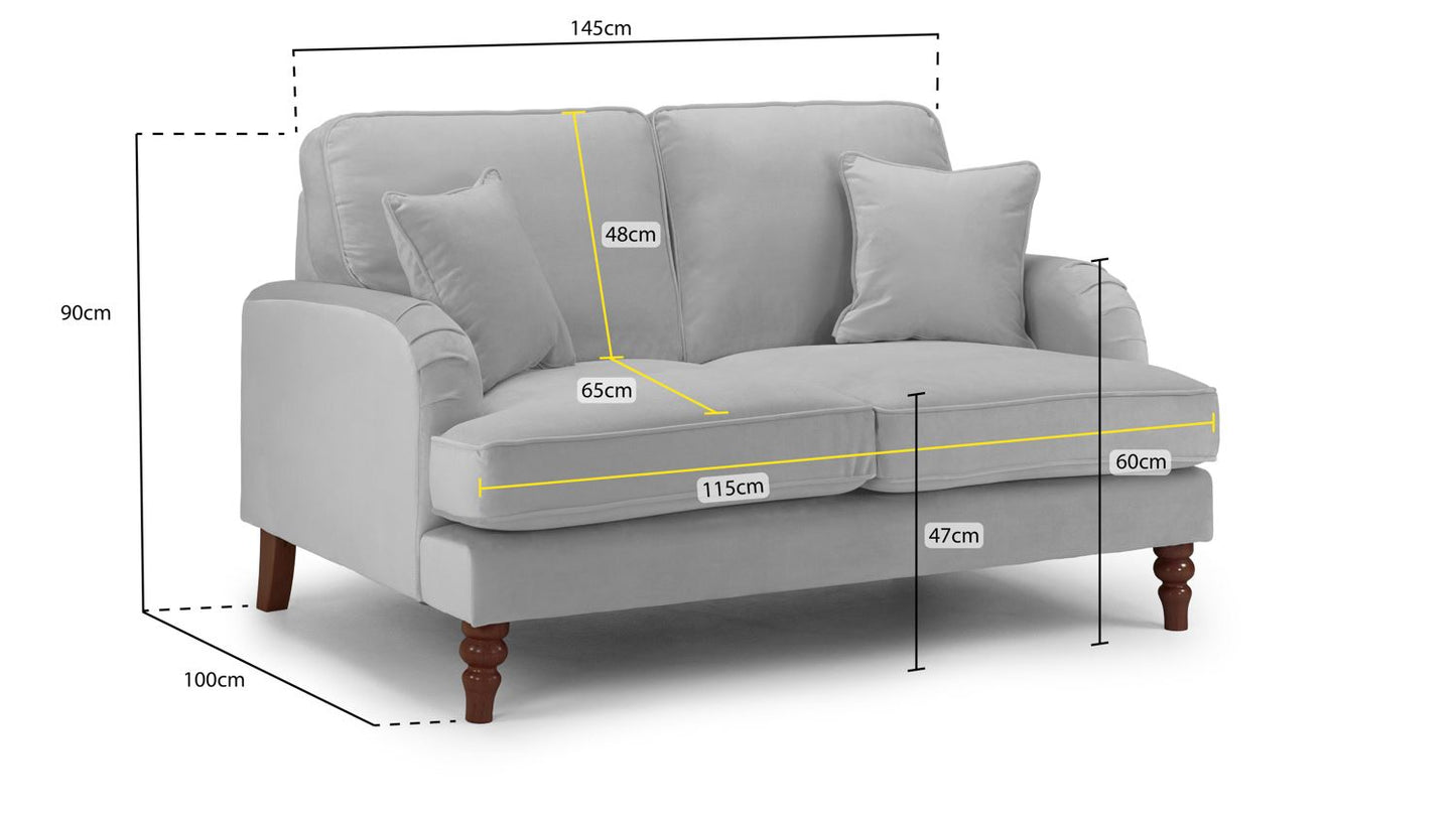 Basil Sofa Plush Beige 2 Seater