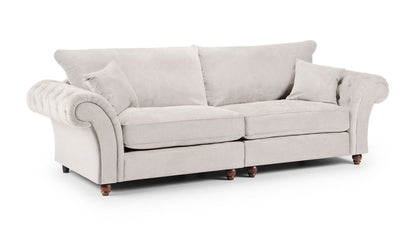 Buckingham Fullback Sofa Stone 4 Seater