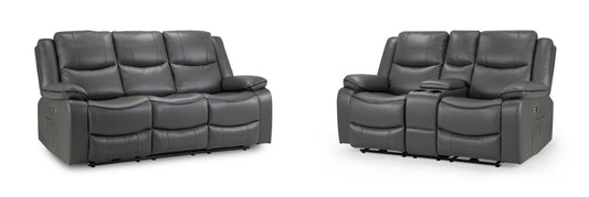 Harald Electric Recliner Sofa Grey 3+2 Set