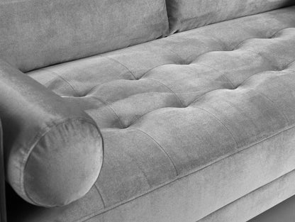 Herald Sofa Plush Grey Footstool