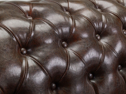 Chesterfield Sofa Antique Brown 3 Seater