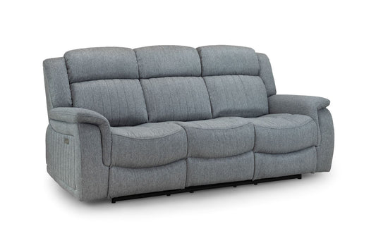 Liston Recliner Sofa Grey 3 Seater