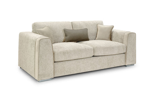 Naples Sofa Beige 3 Seater