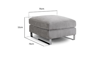 Kingston Sofa Grey Footstool