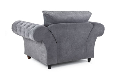 Buckingham Fullback Sofa Grey Armchair