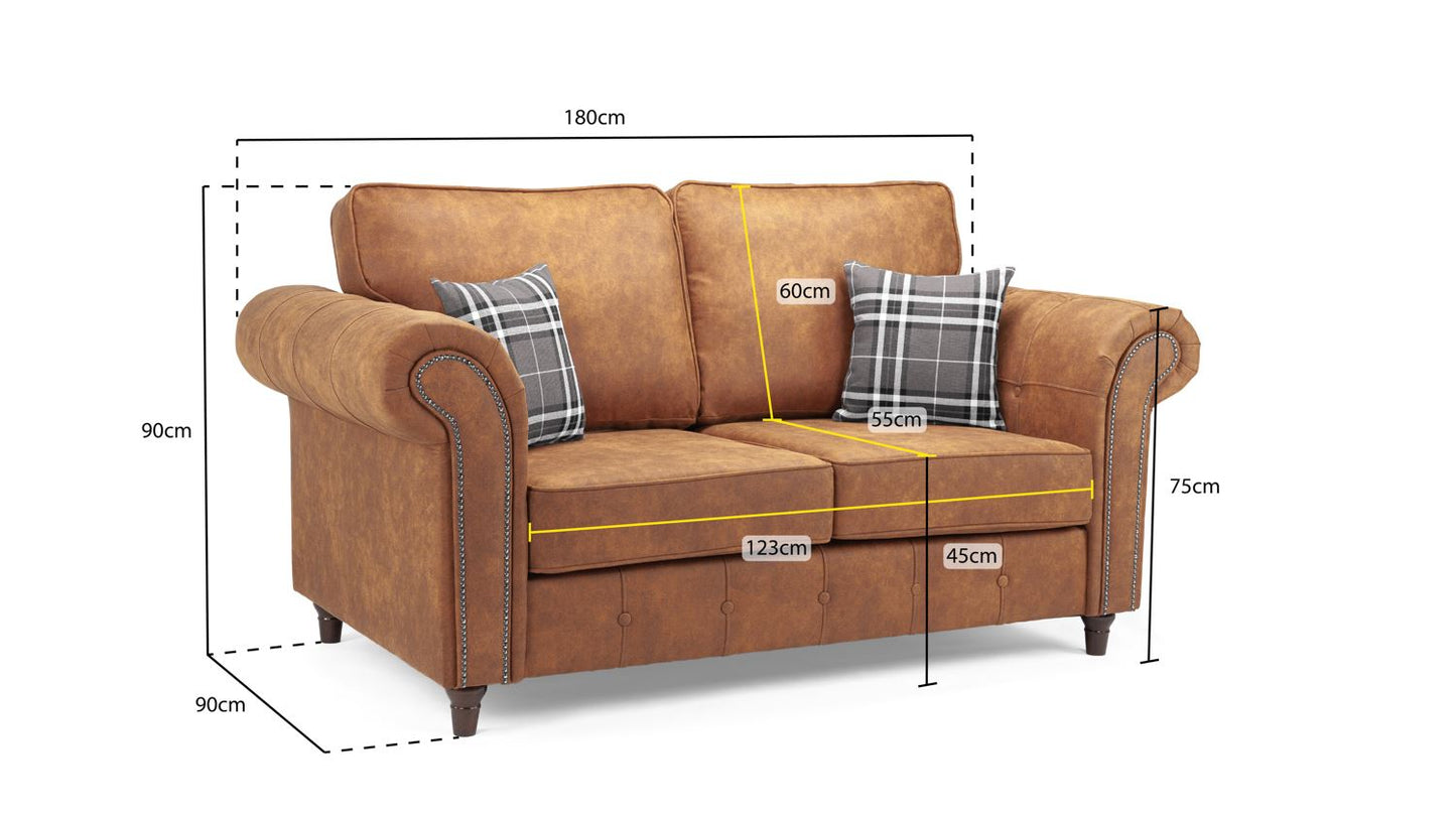 Willow Sofa Tan 2 Seater