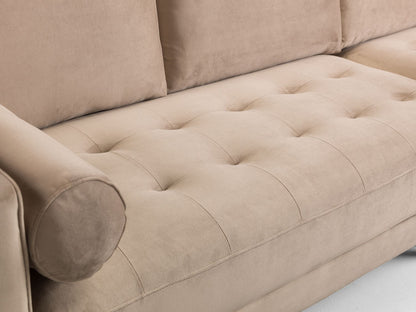 Herald Sofa Plush Beige Footstool