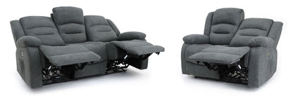 Alto Electric Recliner Sofa Graphite 3+2 Set