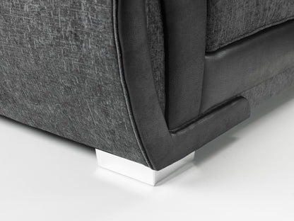 Shani Sofa Black/Grey Large Corner