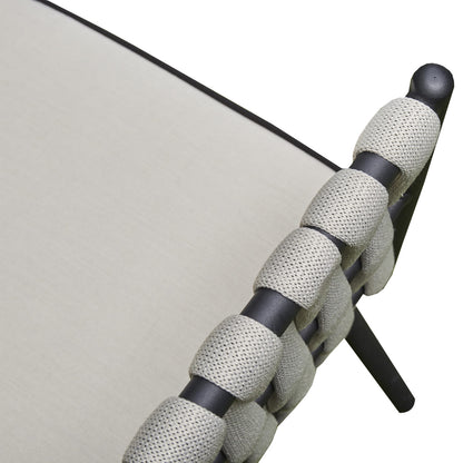 Axe Aluminium & Rope Lounge Set - Grey