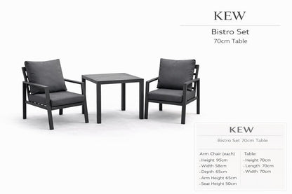 Kew Aluminium Bistro set