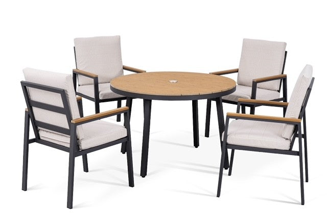 Bleinham 4 Seater Round Dining Set