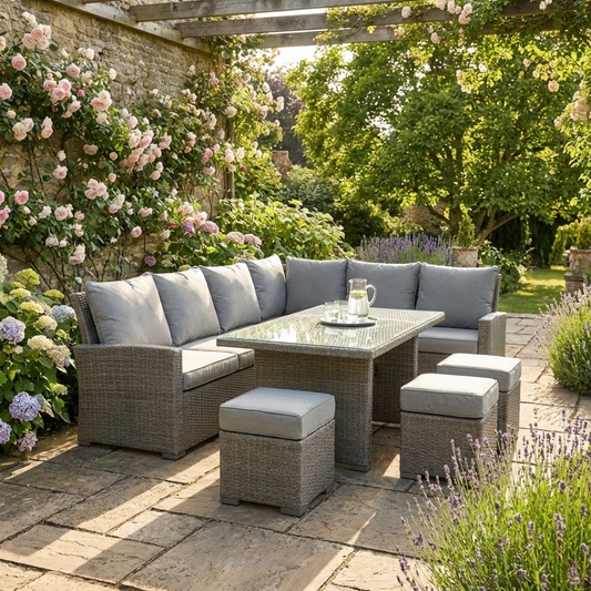 Ascot Corner Sofa Dining With Rise And Fall Table