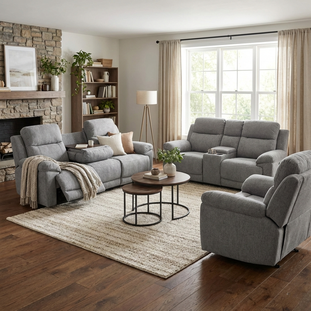 Sia Electric Recliner Sofa Set