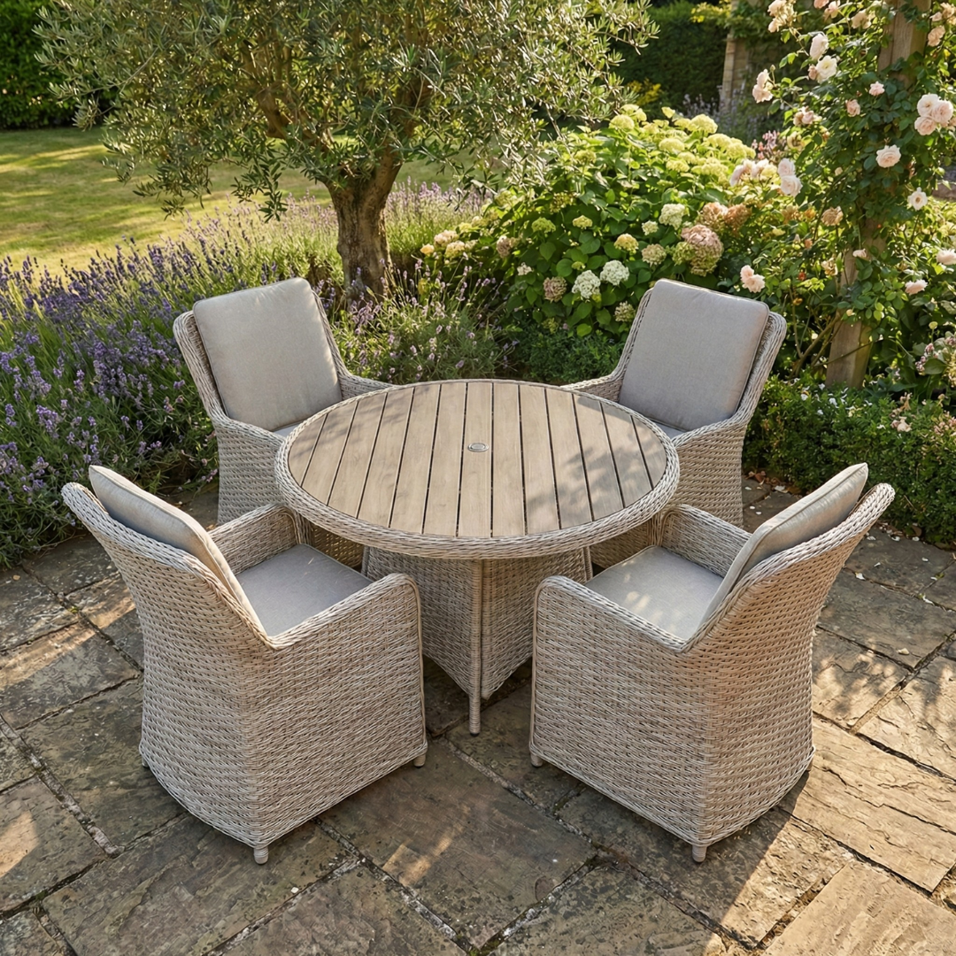 Northwood 4 Seater Round Dining Set