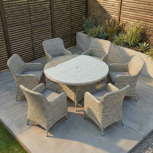 Kensington 6 Seater Round Dining Set