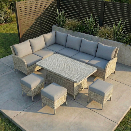 Kensington Corner Sofa Dining With Rise And Fall Table