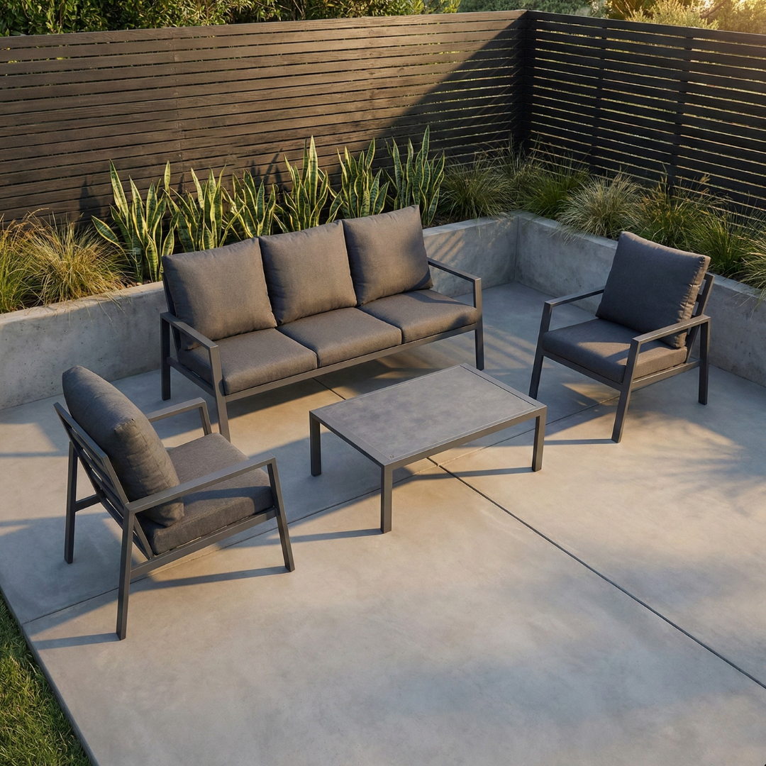 Kew Aluminium Lounge Sofa Set