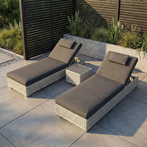 Windsor Grey Sun Loungers