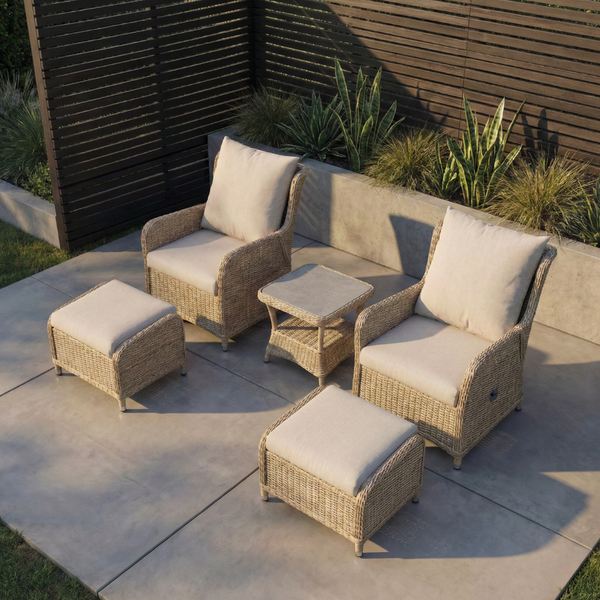 Windsor Beige Reclining Bistro Set