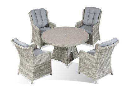 Buckingham 4 Seater Round Dining Set