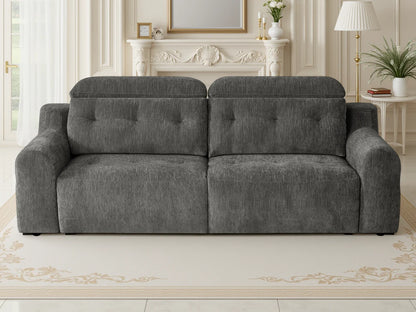Harry Electric Dark Grey Reclining Sofa Bed