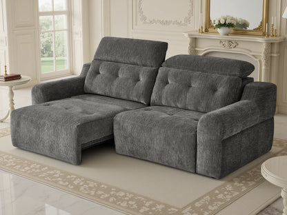 Harry Electric Dark Grey Reclining Sofa Bed