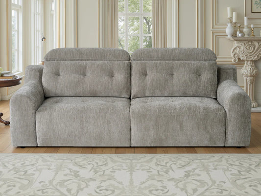 Harry Electric Light Grey Reclining Sofa Bed