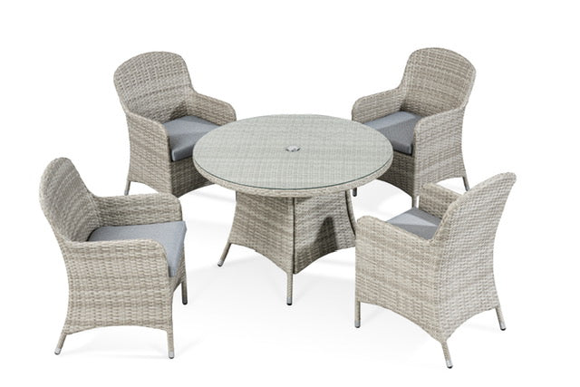 Kensington 4 Seater Round Dining Set