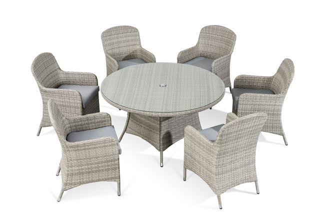 Kensington 6 Seater Round Dining Set