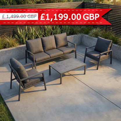 Kew Aluminium Lounge Sofa Set
