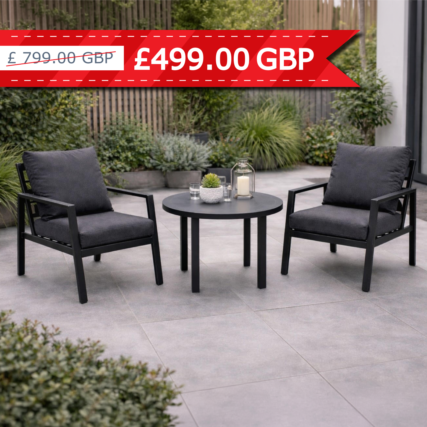 Kew Aluminium Bistro set