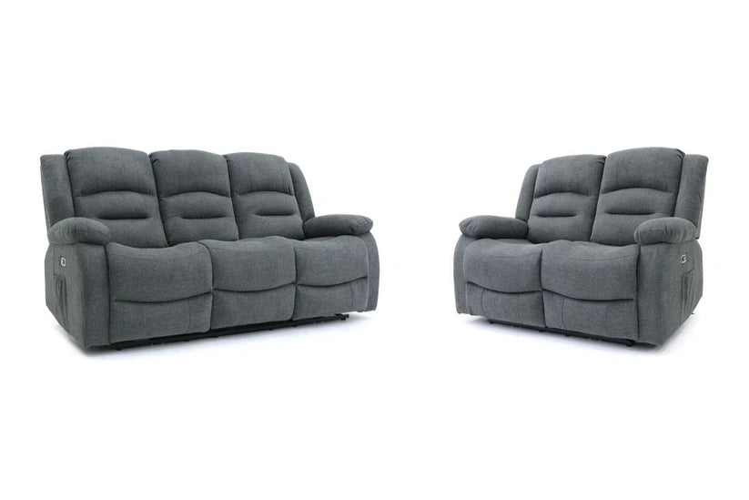 Alto Electric Recliner Sofa Graphite 3+2 Set