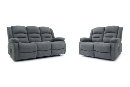 Alto Electric Recliner Sofa Graphite 3+2 Set