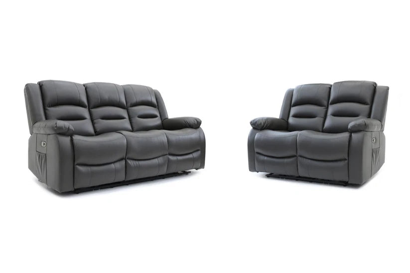 Alto Electric Recliner Sofa Grey 3+2 Set