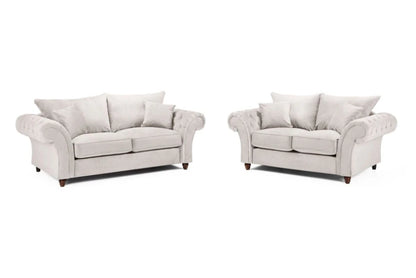 Buckingham Fullback Sofa Stone 3+2 Set
