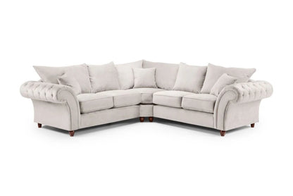 Buckingham Fullback Sofa Stone Large Corner