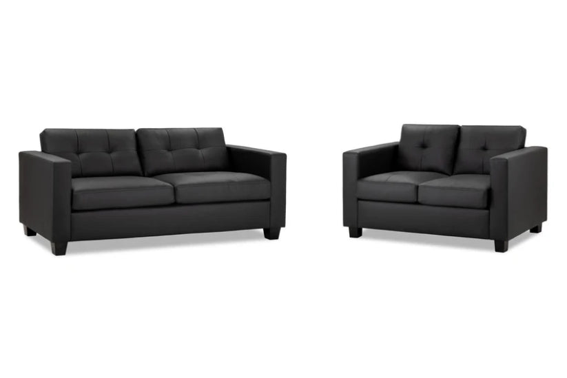 Jeremi Sofa Black 3+2 Set