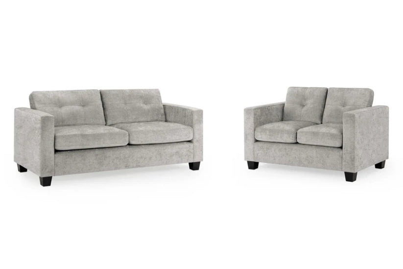 Jeremi Sofa Grey Fabric 3+2 Set